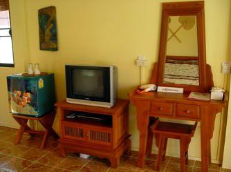 Inside deluxe bungalow