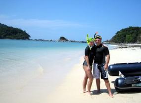 Uncrowed beach