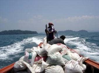 Move materials to Ko Phayam