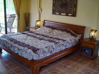 Teak furniture in all deluxe bungalow