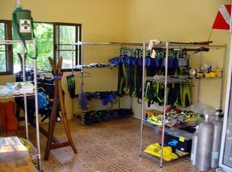 Diving equipment at Buffalo Bay