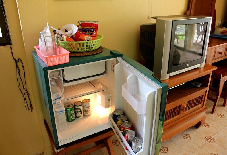 Minibar - refigerator in bungalow